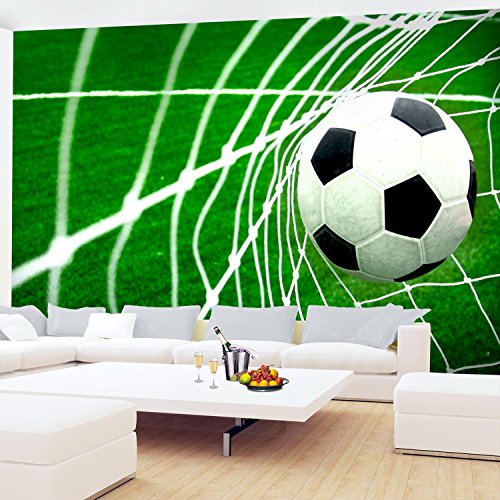 Fototapete Fussball 396 x 280 cm – Vliestapete – Wandtapete – Vlies Phototapete – Wand – Wandbilder XXL – !!! 100% MADE IN GERMANY !!! Runa Tapete 9050012a - 4