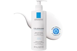 LA ROCHE-POSAY La Roche Posay Toleriane, Fluido Detergente e Struccante, Per Pelle Sensibile e Reattiva, Pelle Detersa a Fondo e Lenita, Irritazioni e Rossori Ridotti, Con Glicerina Idratante, 400 ml