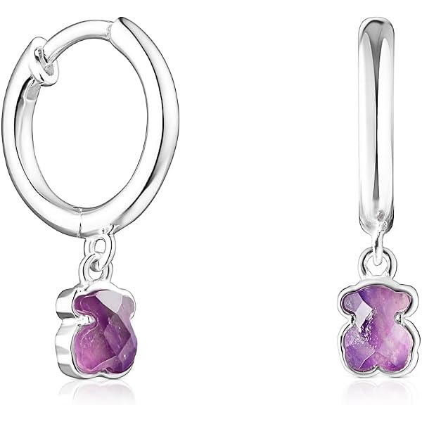 Pendientes De Aro TOUS Con Tulipán Colgante – Plata De Primera Ley, Regalo Especial Para Ella