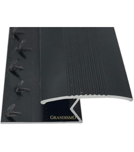 Grandismo® - Angle Edge Stick-Down Strip 7mm - Tile Laminate Wood Aliminium Threshold Strip Metal Door Bar Trim/Edging - Extra Long 9ft / 2.7m / 270cm / 2700mm - View #2