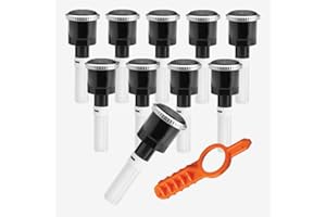 M.H.B. 10x Hunter Rotatordüse Typ MP 2000 90°-210° Rotator Düse 4,0-6,7 m + Einstellschlüssel Schwarz