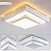 Price comparison product image Square LED Ceiling Light 18W Modern Decorative Light for Bathroom, Kitchen, Lounge, Living Room, Dining Room 3000 Kelvin Cosy Warm White Light