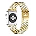 Produktbild VIWIV Iwatch Strap Für 38Mm/42Mm/44Mm Apple Watch4 Fish Scale Shape Metal Edelstahl-Fabbenform Strap Decoration,Gold,38Mm