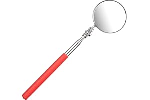 LONELY HIGH HEELS Specchio telescopico per ispezione automobilistico Strumento per Specchio Meccanico Specchio Rotondo telescopico Pieghevole Universale in Acciaio Inossidabile per la Manutenzione delle Auto