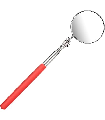 Teleskop-Inspektionsspiegel – 360° Drehbar, Bis 600 Mm Ausziehbar, Mit 50 Mm Spiegel, Für Auto & Handwerk