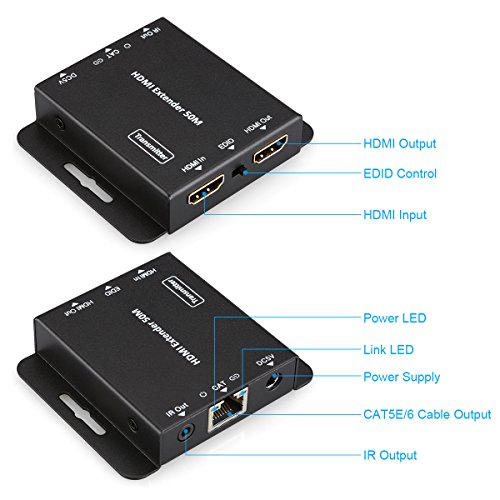 HDV-E50C 50m HDMI Extender HDMI Transmitter HDMI Receiver Adapter über 164ft UTP Kabel mit IR Kontrolle - 4