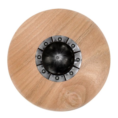 Balance Board Wackelbrett aus Holz für propriozeptives Training und Physiotherapie Therapie-Kreisel - 3