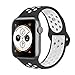 Produktbild VIKATECH Für Apple Watch Armband 38mm, Weiche Silikon Ersatz Armbänder für Apple Watch Armband 38mm Series 3/2 / 1, Sport, Edition, S/M, Schwarz/Weiß