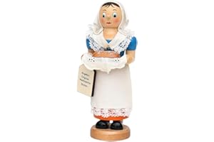 ‎DEKOHELDEN24 Dekohelden24 Räucher Stollenfrau mit rauchendem Stollen, ca. 19 cm