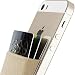 Produktbild Sinjimoru Smart Wallet (aufklebbarer Kreditkartenhalter) /Smartphone Kartenhalter/Handy Geldbeutel/Mini Geldbörse/Kartenetui für iPhones und Android Smartphones. Sinji Pouch Basic 3, Beige.