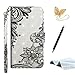 Produktbild TOUCASA iPhone 6S Plus Handyhülle,iPhone 6 Plus Hülle, Brieftasche flip PU Leder ledercaseHülle Kartenfächer [3D Oberfläche] Ultra Glatte Berührung für iPhone 6S Plus/iPhone 6 Plus-Mandala