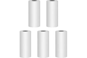 Gofunly 5 Rollos de Papel de Impresión para Cámara de Niños, Papel Térmico de Impresión Instantánea, Papel de Repuesto para Cámara de Niños (Longitud: 2.16 Pulgadas y Ancho: 1.1 Pulgadas)