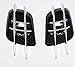 ewinever(TM) One Pair Car Air Intake Hood Flow Decoration Sticker Abs Universal Diy