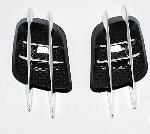 ewinever(TM) One Pair Car Air Intake Hood Flow Decoration Sticker Abs Universal Diy