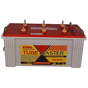 Exide Technologies Tm 500L Tube Master Tubular Battery (White and Red), 150 Ah