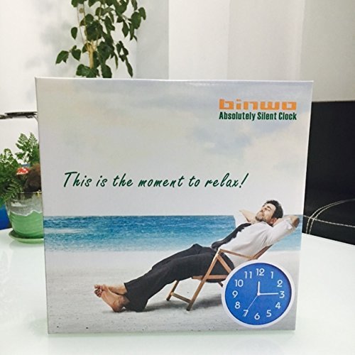 Binwo Geräuschlose Wanduhr (Pink) - 5