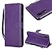 Produktbild CESTOR Brieftasche Hülle für Huawei P20 Pro,Magnetverschluss Flip Ultra Dünn Weich Silikon PU Leder mit Faltbar Stand und Halter Kreditkarte Slots hülle für Huawei P20 Pro,Lila