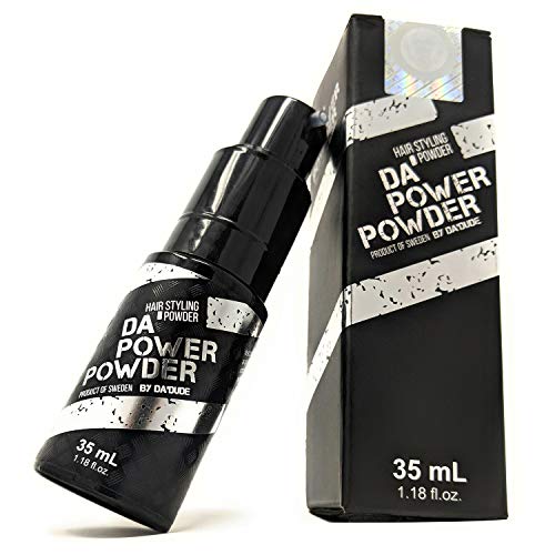 Da' Dude Da' Power Powder - Poudre de coiffure pour volume - des cheveux plus volumineux rapide et facile avec excellente finition mat