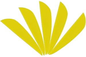 ZSHJG 100pcs Tir à l'arc Caoutchouc Plumes De Flèche Plastique Flèche Vanes 1,75" 2" 2,5" 3" Fletches pour la Chasse DIY Flèches