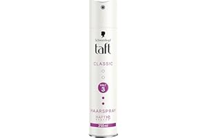 Schwarzkopf Taft Classic lakier do włosów (250 ml), stopień utrwalenia 3 stylizacji włosów, lakier do wszystkich rodzajów włosów, utrwalenie i ochrona, wegańska formuła *
