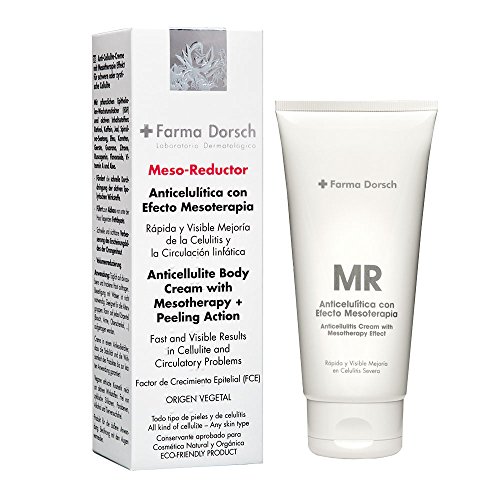 Fridda Dorsch Meso Reductor - Crema Anticelulítica y Exfoliante con Efecto Mesoterapia, Alisa la Piel y Mejora la Circulación Linfática, Apta para Todo Tipo de Pieles, 200 ml