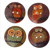 30 edele houten knopen met bloemenmotief 20 x 20 mm kleurrijke 2-gaats ronde knopen houten knop voor het knutselen naaien scrapbooking jasknoppen bloemenvorm knutselknopen