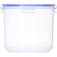 Aristo Lock & Fresh 120 Plastic Storage Container For Storing grains, pulses, rice, wheat etc - 2100 ML,Transparent Clear, Large (17 (D) x 14.5 CM)