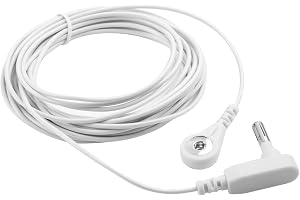 Grounding Rod with 15ft Wire Anti Static Grounding Cable Use with Earthing Sheet,Grounding Mat,Pillowcase,Pad,Natural & Direc