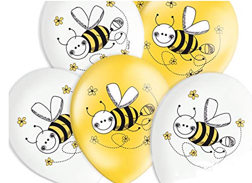 PARTY-DECO SB14P-224-000 - 25 Palloncini 30 cm in Lattice per Festa a Tema Ape