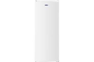 ICE KING RL254EW Freestanding Tall Larder Fridge, 242L Capacity, White, Auto Defrost, Adjustable Thermostat, LED Light, Energy Efficient, Quiet Operation – Ideal for Kitchen or Utility Room