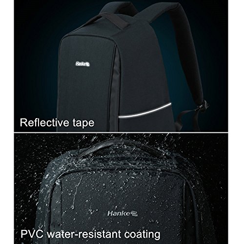 Hanke Rucksack Gesch  ft Schulrucksack Diebstahlschutz Laptop Smart-Rucksack mit USB Ladeport