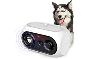 Bubbacare Ultraschall Hunde, Automatisches Anti Bellen Gerät 100% Sicher, Wasserdichter Anti-Bell-gerät, Wiederaufladbares Antibell für Kleine Mittel Große Hunde, Antibell Hund Innen & Außenbereich