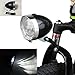 Produktbild Klassischen Cool Silber Vintage Retro Fahrrad Vorderlicht für Fahrrad Scheinwerfer Retro Bike Nebel Kopf Lampe Nacht Reiten Sicherheit Scheinwerfer mit Halterung (3 LEDs)