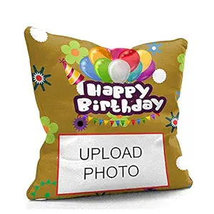 DREAMVIO Personalized Photo Cushion/Pillow (16x16 inches, Standard , Multicolour )