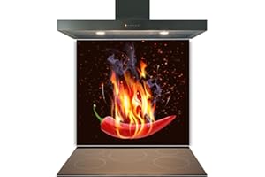 COLOUR 2 GLASS SPLASHBACKS Printed Toughened Glass Splashback for Kitchen, Tempered Heat-Resistant Glass Splashbacks with Polished Edges for Cooker and Hob Backsplash (Design 2140, 60 x 70cm)