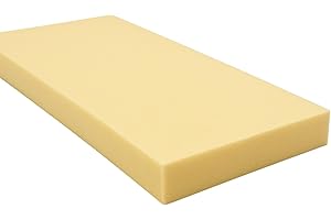 FOAM & UPHOLSTERY WAREHOUSE Orthopaedic Memory Foam Off-Cut – UK Made Visco Elastic for Dog Beds, Cushions & DIY Certified Foam – Supportive, Pressure-Relieving & Pain Relief (24" x 18", 1" (~2.5 cm))