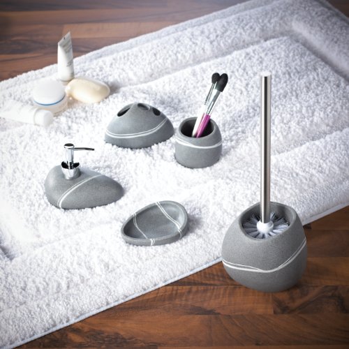 Ridder 22190407 WC-Bürsten-Garnitur, Little Rock grau - 2