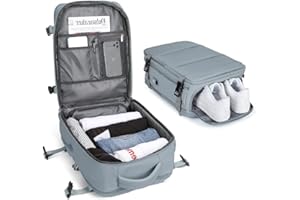 BJLFS Mochila Viaje Cabina Avion 40x20x25 para Ryanair maletas de viaje cabina avion Bolsa de Cabina 45x36x20 para EasyJet Equipaje de Mano Cabina Avion Mochila de Senderismo