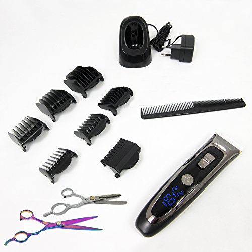 Haarschneider Keramik Haarschneidemaschine Set + Effilierschere+ Haarsche