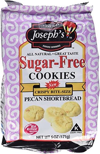 Joseph's Sugar Free Cookies Pecan Shortbread 171 g, Low Carb, Low Fat, No Sugar Added