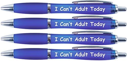 printedproducts I Can't Adult today x 4. Funny Pens, Joke Pens