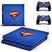 Produktbild Playstation 4 + 2 Controller Aufkleber Schutzfolie Set - Superman (8) /PS4
