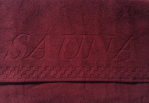 Damen Sauna Set 3tlg Saunakilt mit Knöpfe in zwei Größen + XXL Saunatuch + Handtuch Bordeaux Rot, Größe:XL/XXL - 3