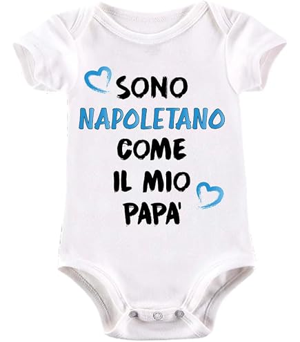 Body Neonato Bimbo Bimba Manica Corta Io Tifo Torino - 100% Cotone, Pratico Con Bottoni, Granata