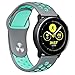 Produktbild Fcostume Große Silikon-Sport-Ersatz-Uhrenarmband-Handschlaufe Armband für Samsung Galaxy Watch Active (Blau)