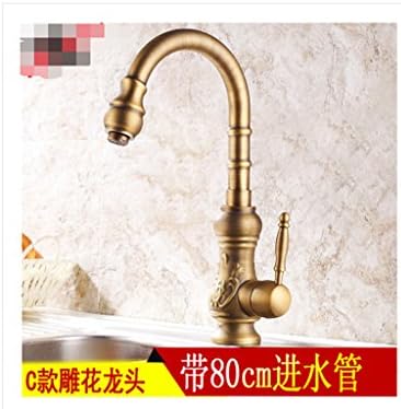 Kitchen wash basin basin stainless steel copper space aluminum alloy hot and cold water faucet