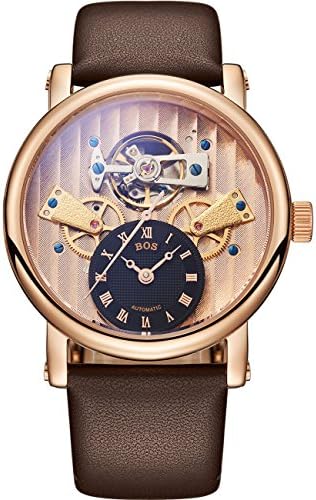 Men's Watch - Hollow Luxury 3D - Auto Mechanics - Business Series Waterproof Leather Strap Watch (White)