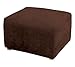 Produktbild Sure Fit Stretch-Piqué-Sonbezug, 1 Stück, Granat, Schokoladenbraun, Ottoman