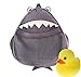 Produktbild Medlee Hai-Tasche - Spielzeug und Badezimmer-Organizer mit Tiermotiv für Kinder - Gratis Gummiente - perfekte Aufbewahrung für die Badewanne
