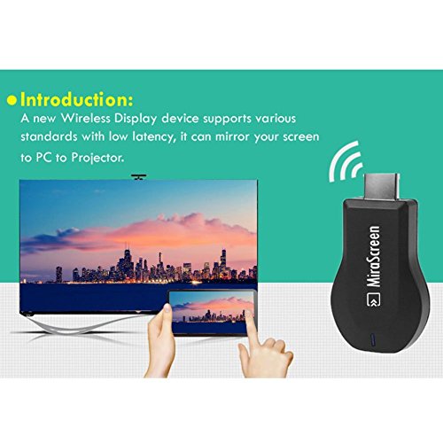 Wireless HDMI Dongle, Mini drahtlose HDMI WLAN Dongle Empfänger Adapter 1080P Anzeige Airplay Miracast DLNA WiFi TV Display Receiver Empfänger HDMI Media Cast Funktion für Android IOS Smart Phones iphone ipad usw - 5